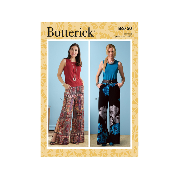 Naaipatroon Butterick 6750 broek, maat 42-50, Dui/En/Fr