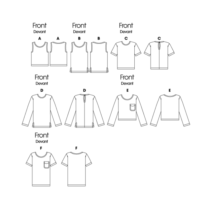 Patron Butterick 6751 blouse, taille 34-42, en français