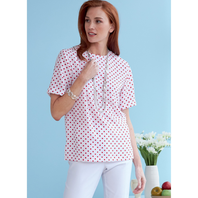 Patron Butterick 6751 blouse, taille 42-50, en français