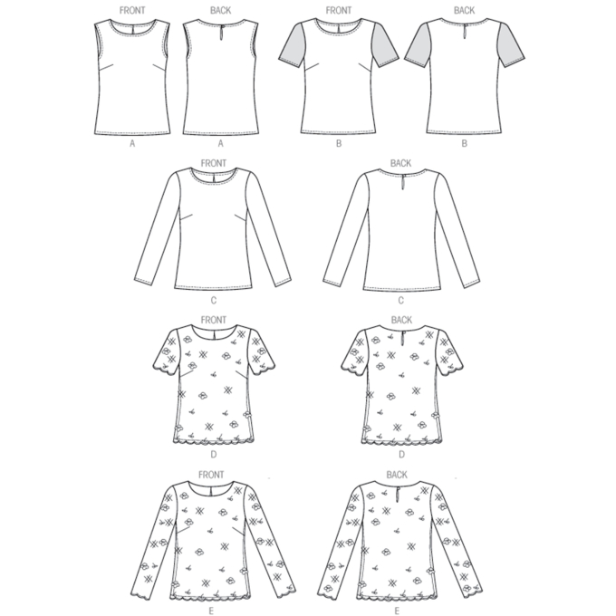 Naaipatroon Butterick 6754 shirt, maat 34-42, Dui/En/Fr