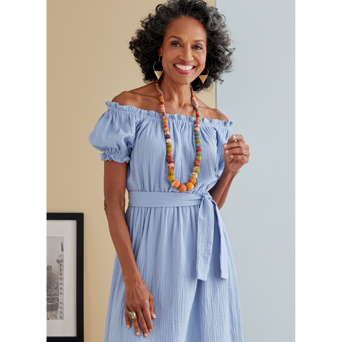 Patron Butterick 6757 robe, taille 34-42, en français