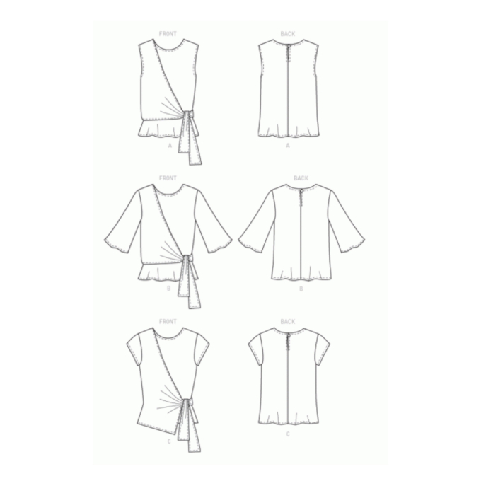 Naaipatroon Butterick 6765 Shirt, maat 32-40, Dui/En/Fr