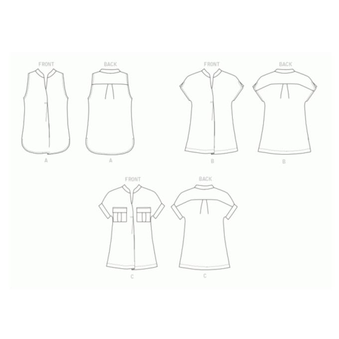 Naaipatroon Butterick 6768 blouse, maat 32-40, Dui/En/Fr
