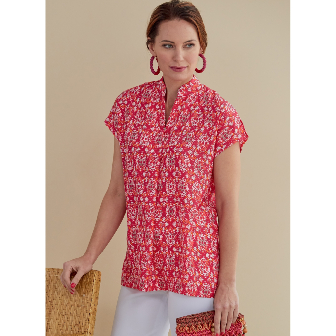 Naaipatroon Butterick 6768 blouse, maat 40-48, Dui/En/Fr