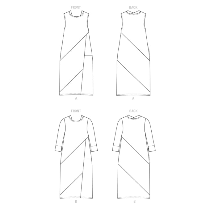 Patron Butterick 6784 robe, taille 32-40, en français