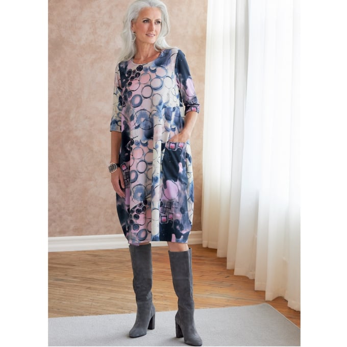 Patron Butterick 6784 robe, taille 42-50, en français