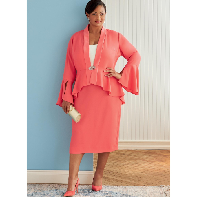 Patron Butterick 6821 jupe, taille 44-50, en français