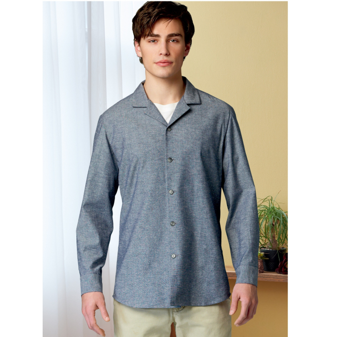 Naaipatroon Butterick 6846 hemdjurk, maat S-L, Dui/En/Fr