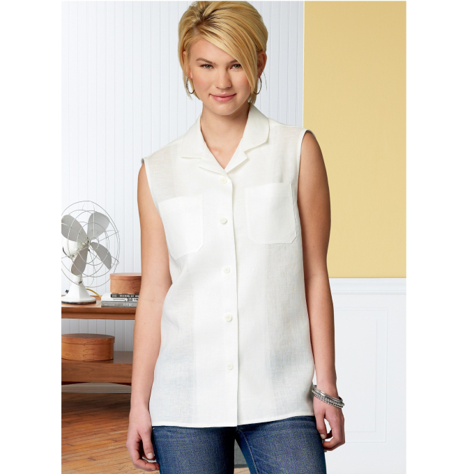 Naaipatroon Butterick 6846 hemdjurk, maat S-L, Dui/En/Fr