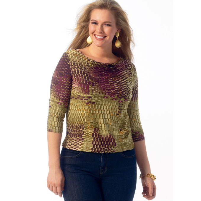 Naaipatroon Butterick 6847 Designer shirt, maat 42-50, Dui/En/Fr