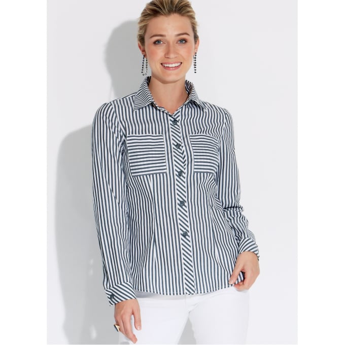 Naaipatroon Butterick 6852 blouse, maat 42-50, Dui/En/Fr