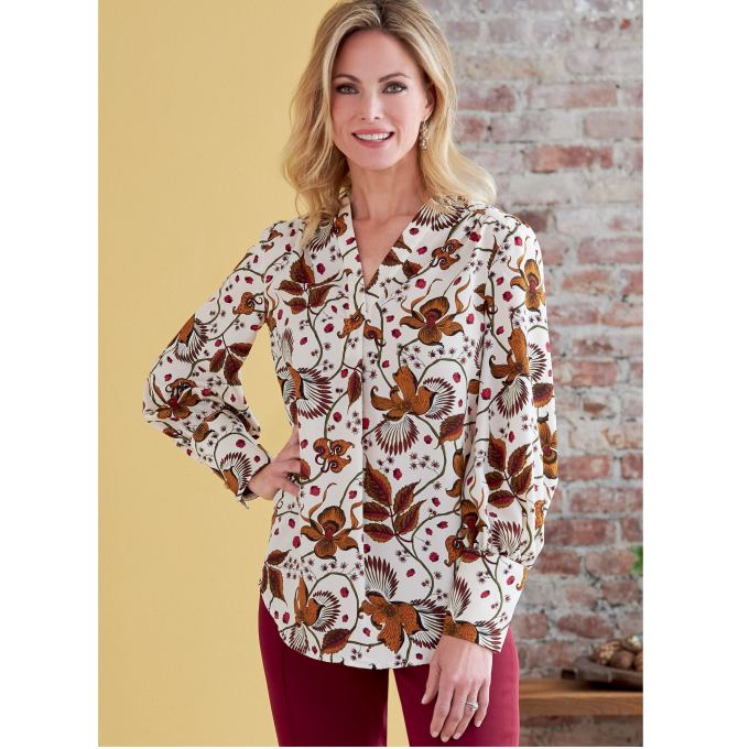 Naaipatroon Butterick 6855 blouse, maat 34-48, Dui/En/Fr
