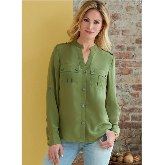 Naaipatroon Butterick 6856 Designer blouse, maat 34-42, Dui/En/Fr