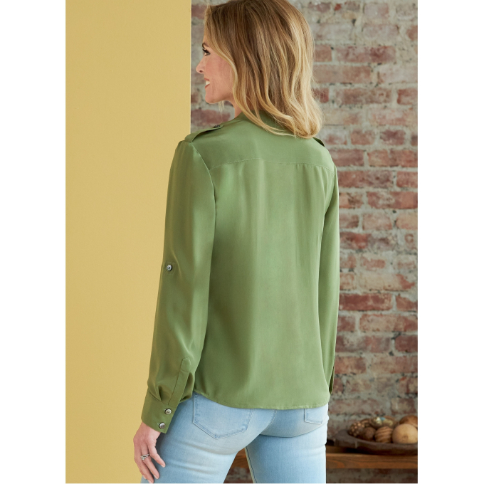 Naaipatroon Butterick 6856 Designer blouse, maat 34-42, Dui/En/Fr