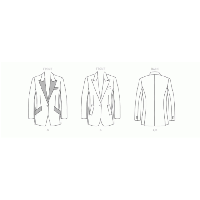 Patron Butterick 6862 veste de styliste femme, taille 34-42, en français