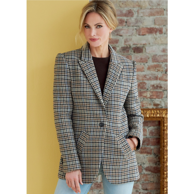 Patron Butterick 6862 veste de styliste femme, taille 42-50, en français