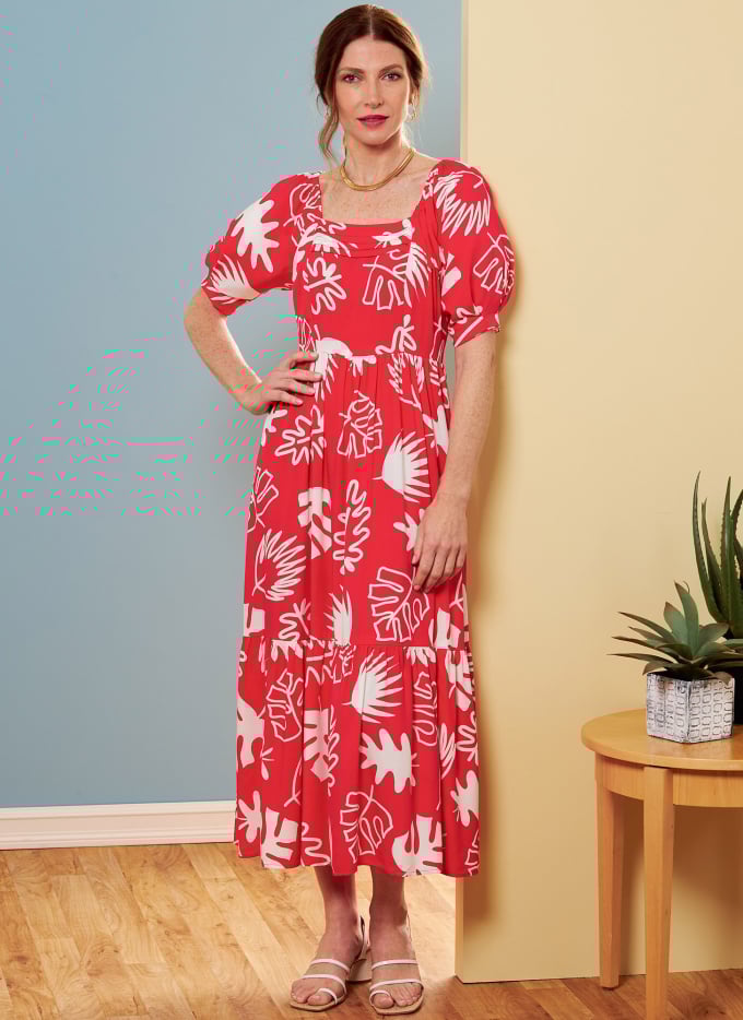 Patron Butterick 6872 robe femme, taille 34-42, en français