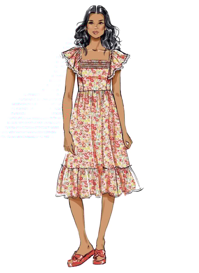 Patron Butterick 6872 robe femme, taille 34-42, en français