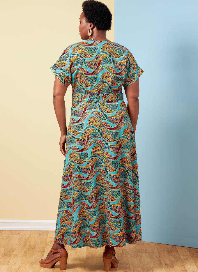 Patron Butterick 6873 robe femme, taille 44-50, en français