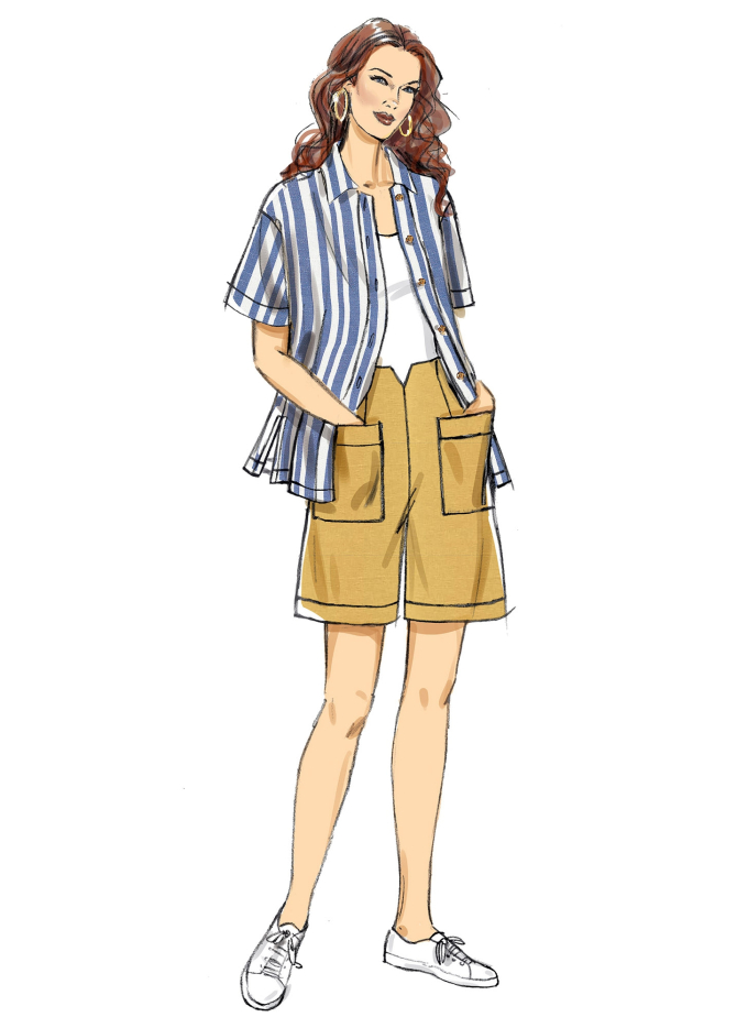 Naaipatroon Butterick 6880 combinatie, maat 42-48, Dui/En/Fr