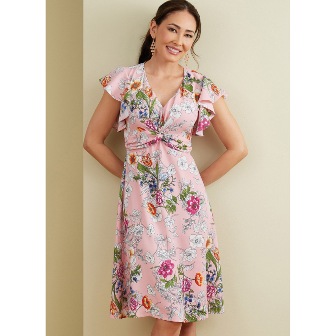Naaipatroon Butterick 6893 jurk en jumpsuit, maat 42-50, Dui/En/Fr
