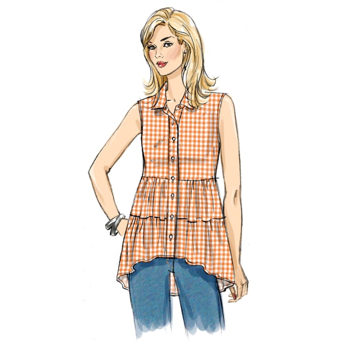 Naaipatroon Butterick 6897 blouse, maat 34-42, Dui/En/Fr
