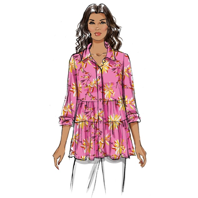 Naaipatroon Butterick 6897 blouse, maat 34-42, Dui/En/Fr
