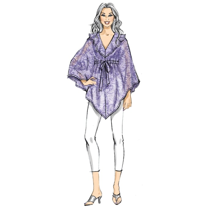 Patron Butterick 6900 robe tunique caftan femme, taille 34-42, en français