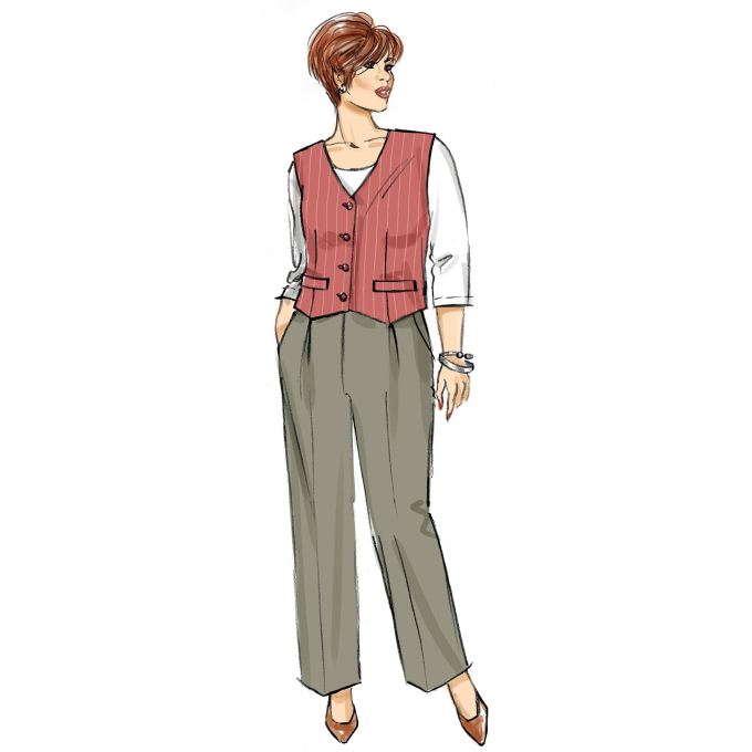 Naaipatroon Butterick 6902 combinatie, maat 46-54, Dui/En/Fr