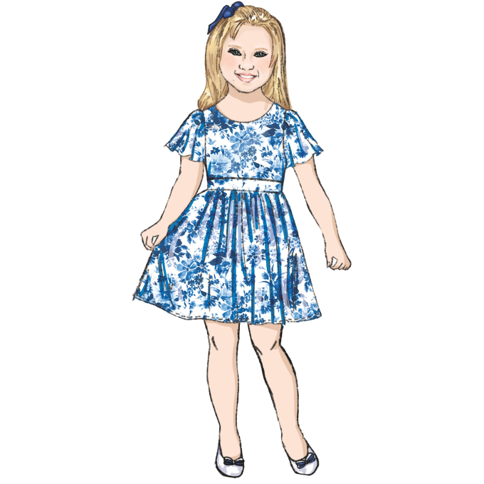 Patron Butterick 6908 combinaison robe enfants, taille 127-155 cm, en français