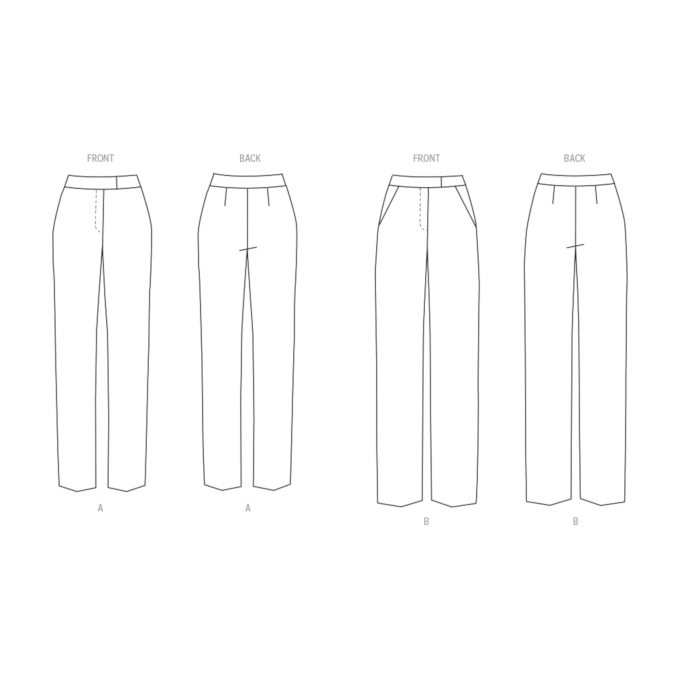 Naaipatroon Butterick 6910 broek, maat 34-42, Dui/En/Fr