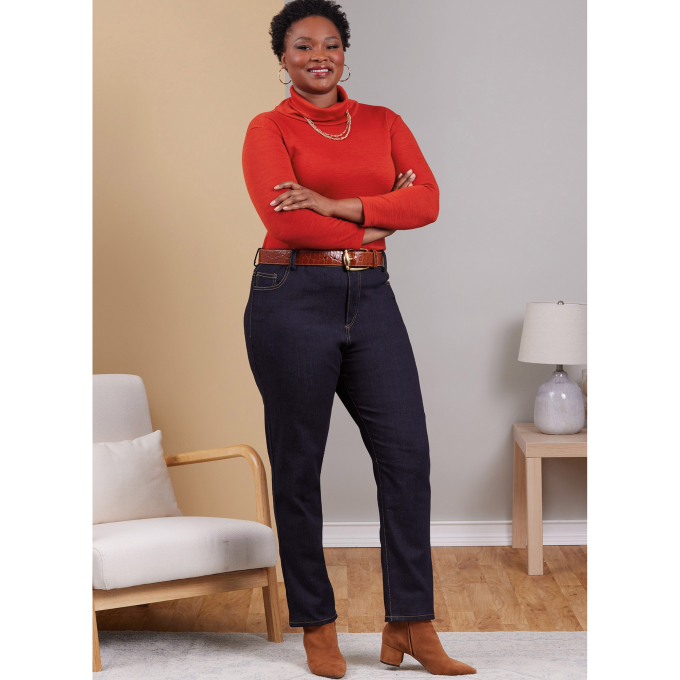 Naaipatroon Butterick 6912 Jeans, maat 46-54, Dui/En/Fr