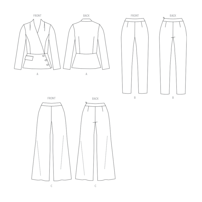 Naaipatroon Butterick 6915 combinatie, maat 34-42, Dui/En/Fr