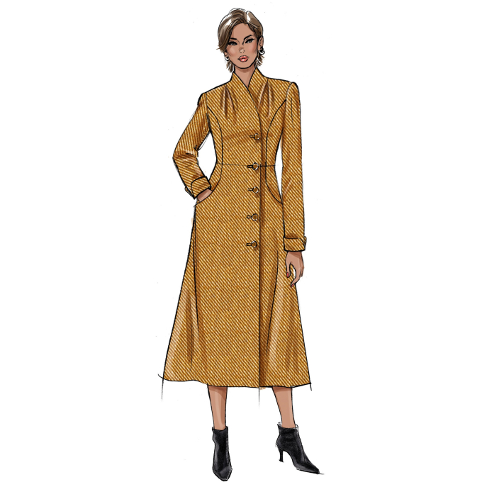 Patron Butterick 6917 manteau femme, taille 40-48, en français