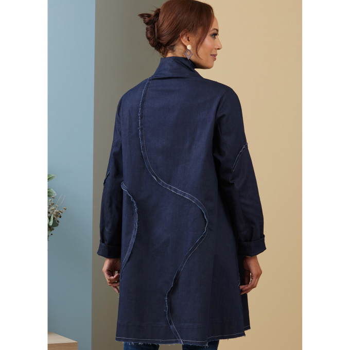 Patron Butterick 6919 manteau femme, taille 42-50, en français