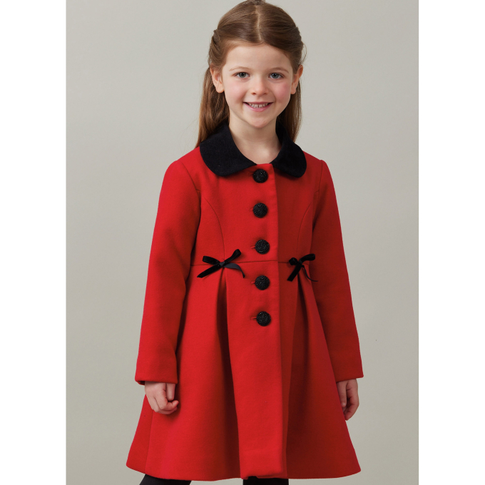 Patron Butterick 6921 manteau enfant, taille 119-132 cm, en français