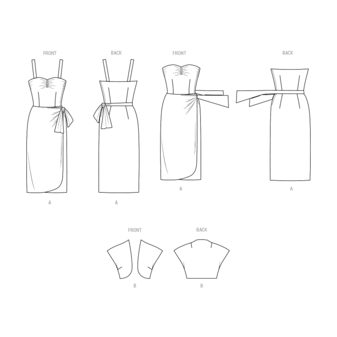 Patron Butterick 6923 robe rétro femme, taille 42-50, en français