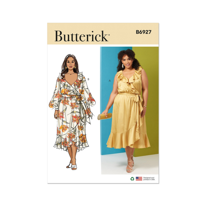Patron Butterick 6927 robe femme, taille 46-54, en français