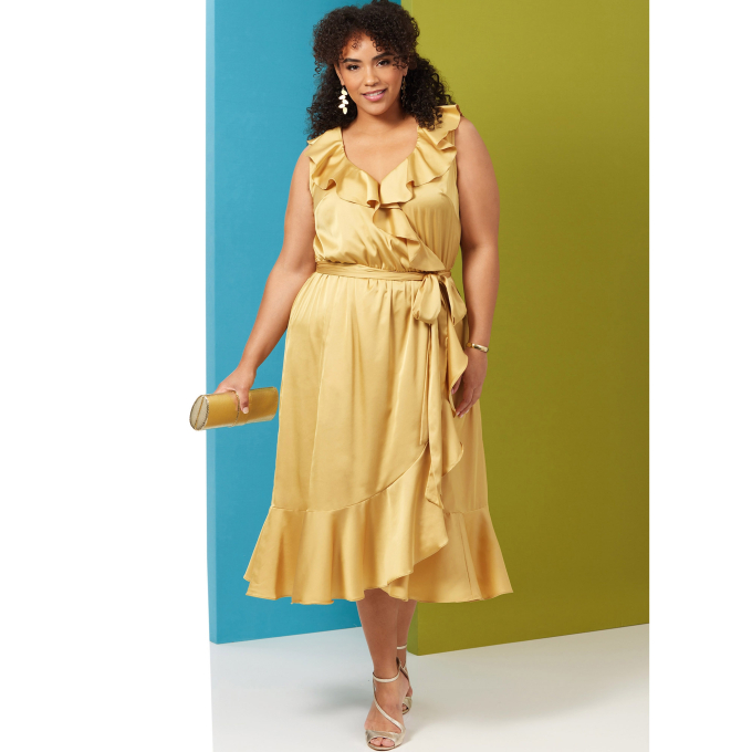 Patron Butterick 6927 robe femme, taille 56-64, en français