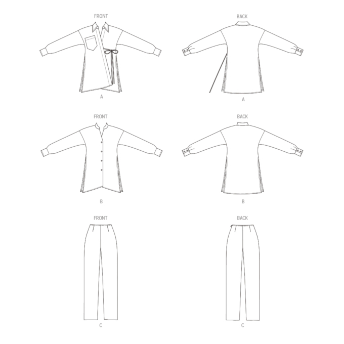 Naaipatroon Butterick 6932 combinatie, maat 44-52, Dui/En/Fr