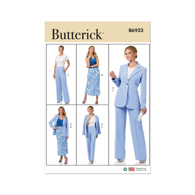 Naaipatroon Butterick 6933 combinatie, maat 34-42, Dui/En/Fr