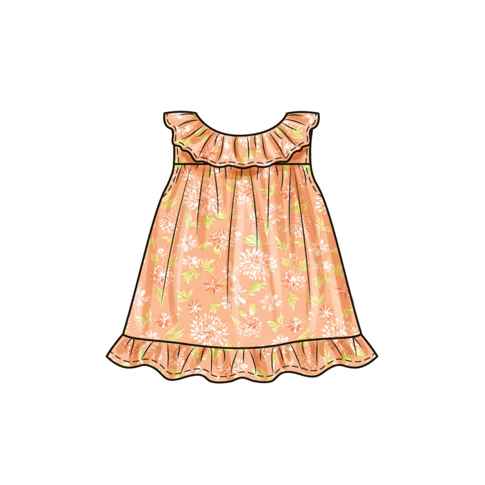 Patron Butterick 6935 ensemble tenue enfants, taille XS-L, en français