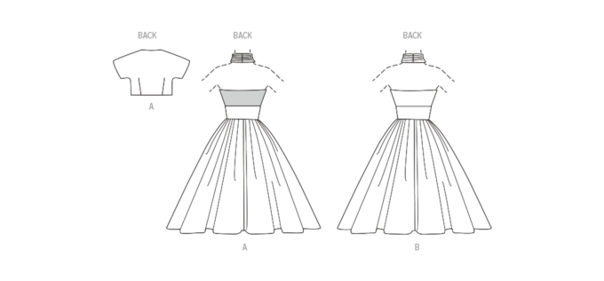Patron Butterick 6938 robe et veste vintage femme, taille 32-40, en français