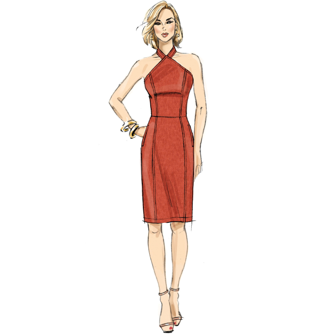 Patron Butterick 6942 robe femme, taille 34-42, en français