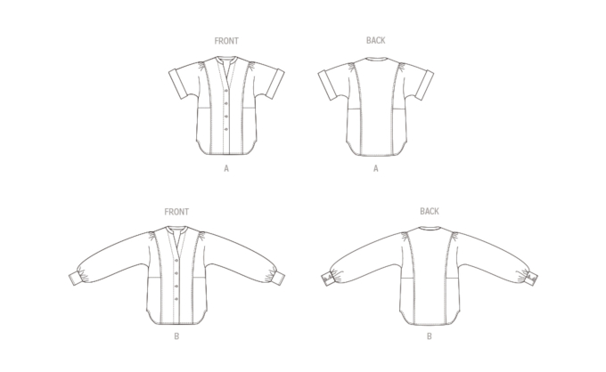 Naaipatroon Butterick 6943 blouse, maat 44-52, Dui/En/Fr