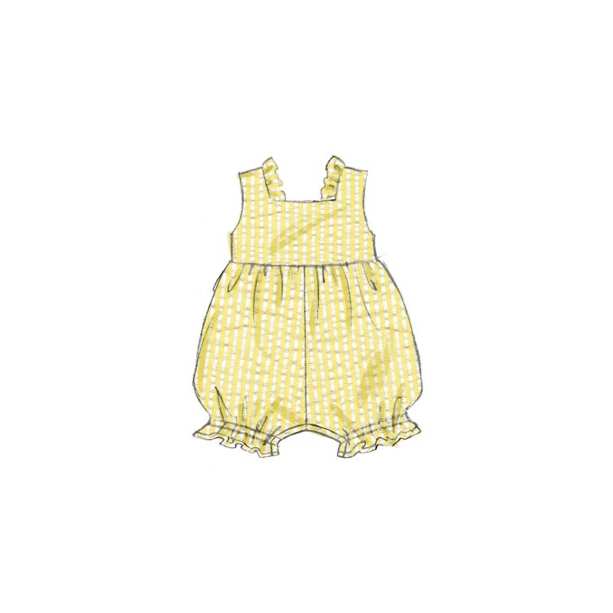 Patron Butterick 6950 ensemble bébé, taille 1-18M, en français