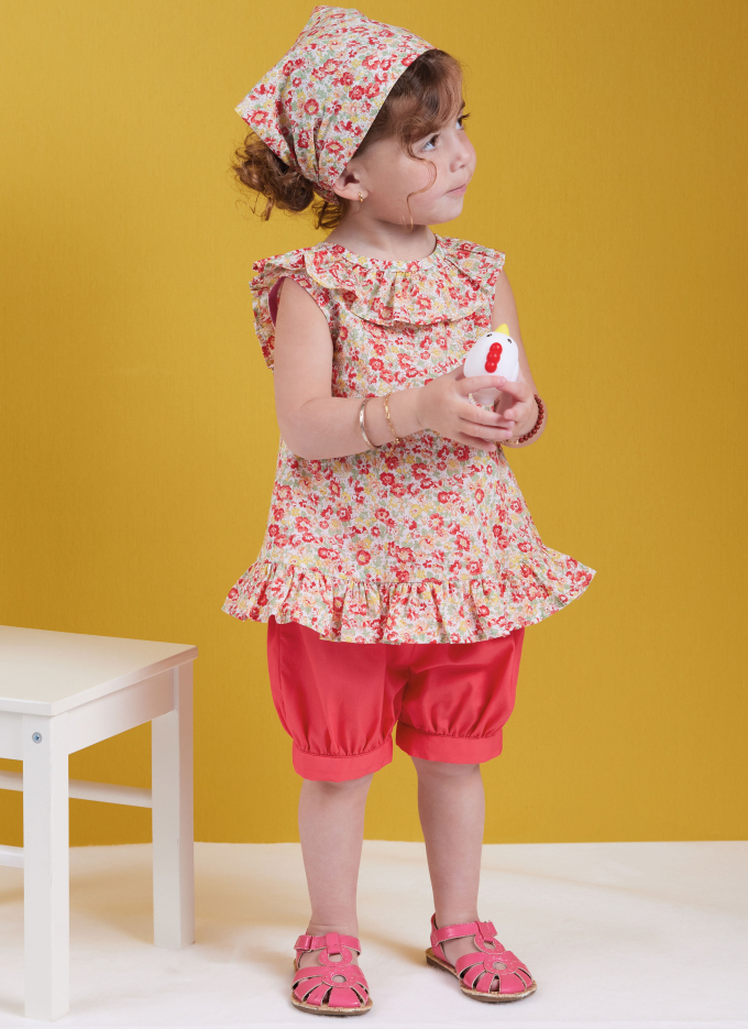 Patron Butterick 6951 ensemble enfant, taille 0,5-4 ans, en français