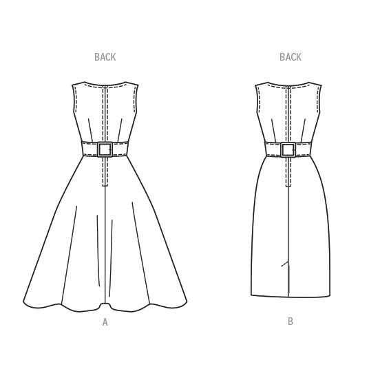 Patron Butterick 6955 robe vintage femme, taille  34-42, en français