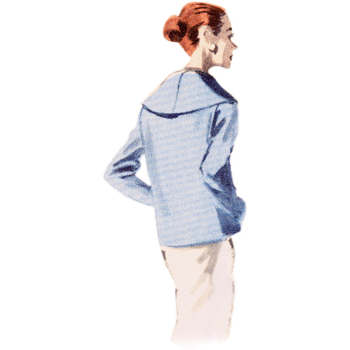 Patron Butterick 6957 manteau vintage femme, taille 32-40, en français
