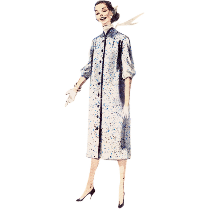 Patron Butterick 6957 manteau vintage femme, taille 32-40, en français